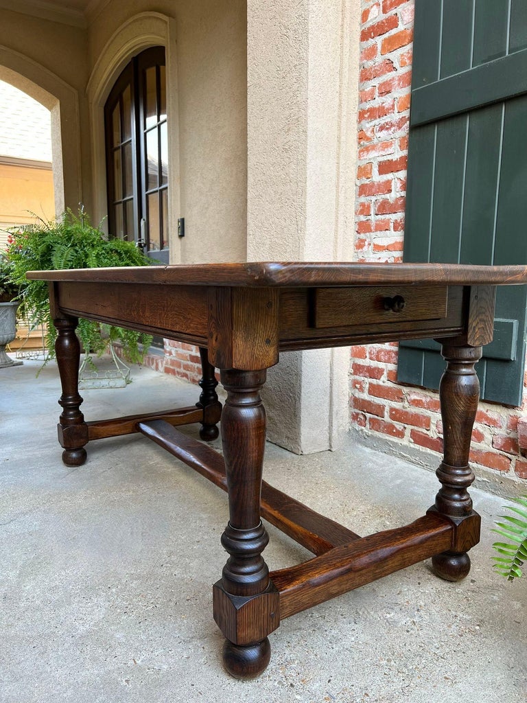 Library Desk Dining Table Antique French Farm Table Dining Library Desk Oak Farmhouse Conference ...