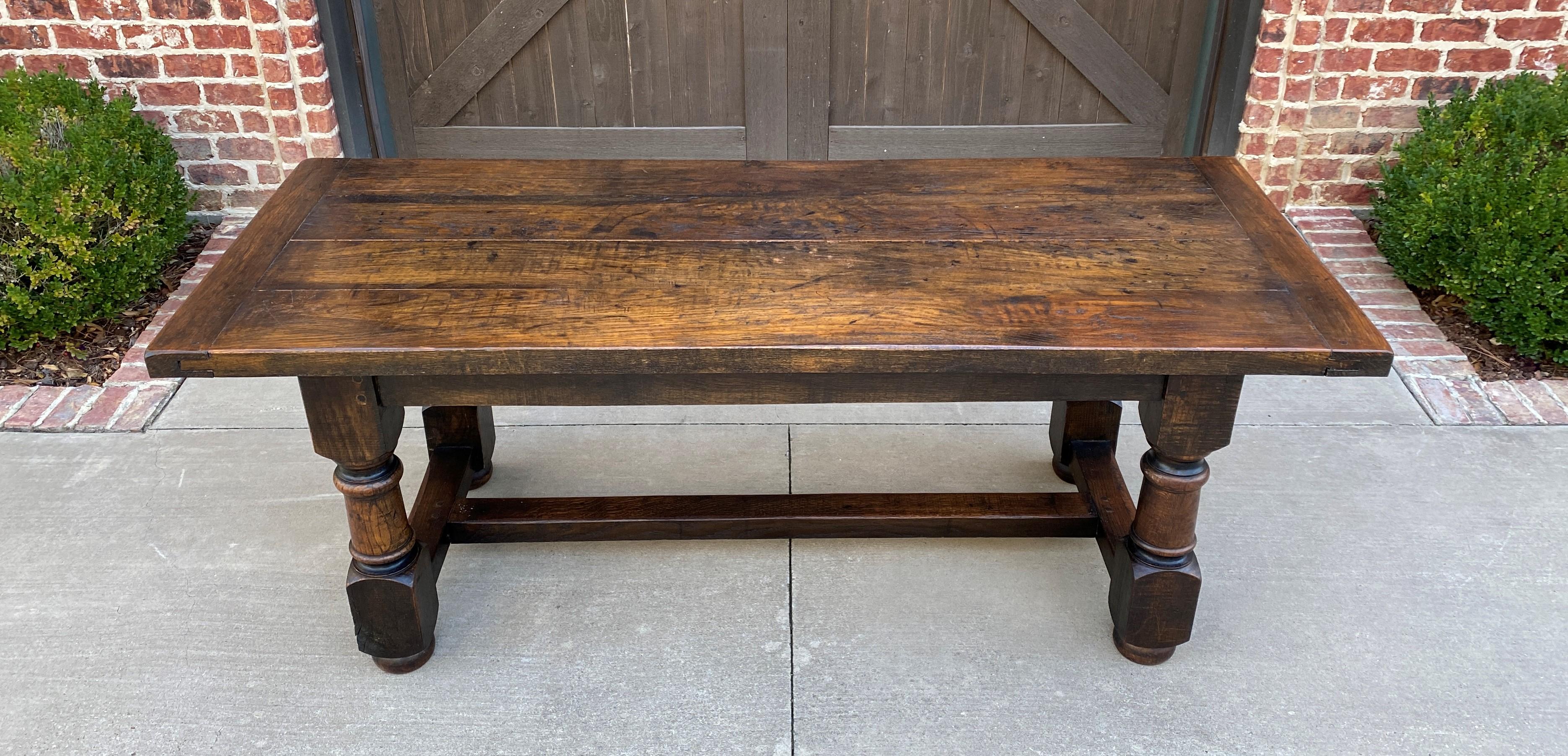 Outstanding antique French country oak farm farmhouse dining table conference library table or desk~~pegged construction~~c. Late 19th century

This table has 