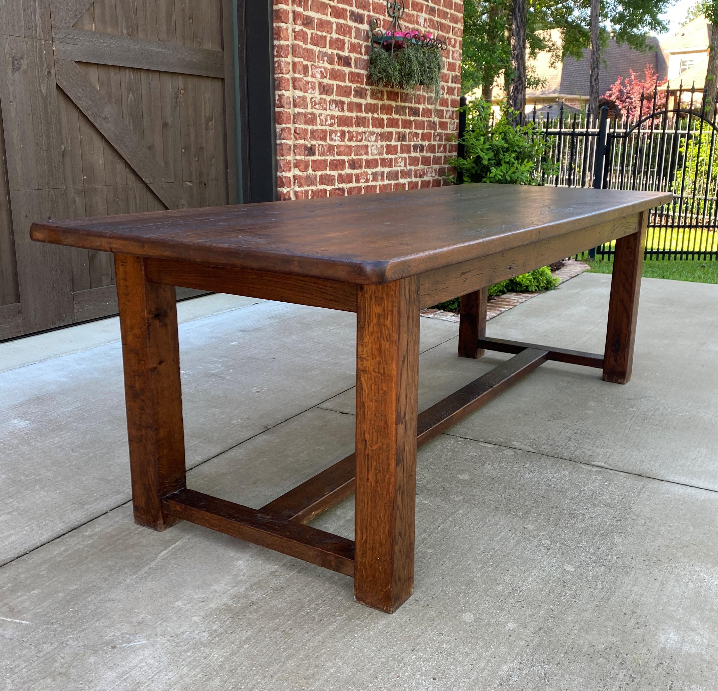 Carved Antique French Farm Table Dining Library Table Desk Farmhouse Oak Rustic 19C