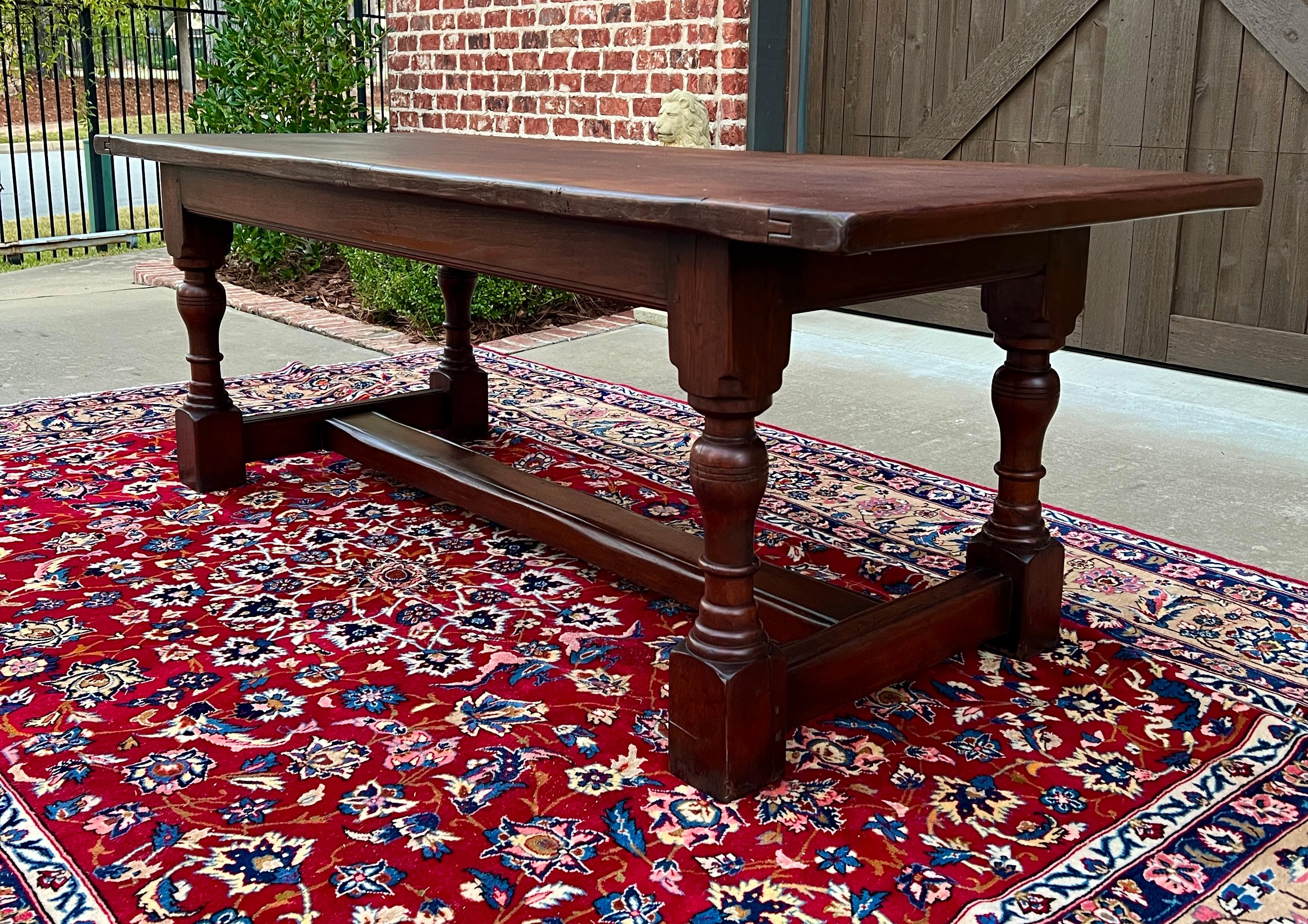 Antique French Farm Table Dining Table Farmhouse Turned Post Legs Oak C.1920 #2 principios del siglo XX