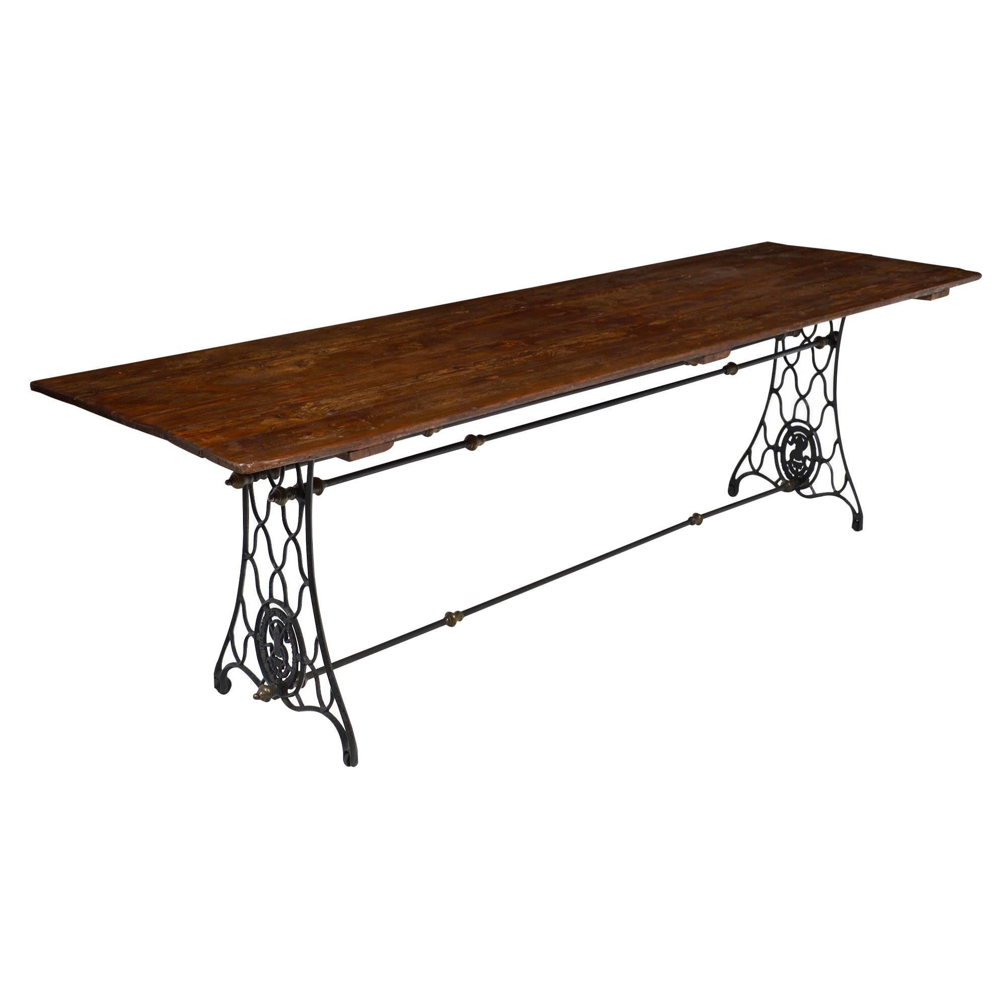 Antique French Farm Table For Sale