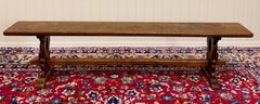 Antique French Farmhouse Bench Banquette Seating Window Seat c.1920s-30