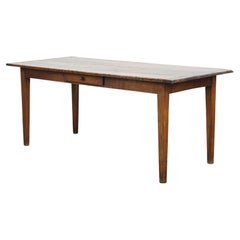 Antique French Farmhouse Dining Table realizzato in legno di frutta, inizio XIX secolo