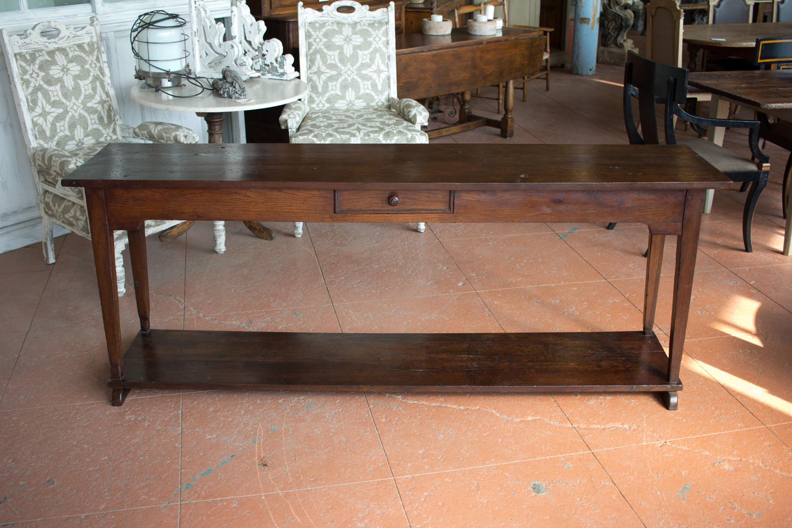 19th Century Antique French Farmhouse Serving Table