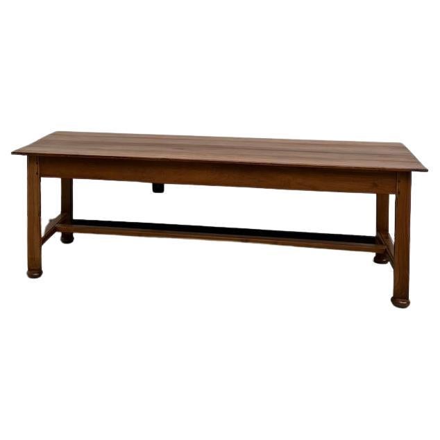 Table de ferme française ancienne (de Bordeaux) en bois de cerisier massif en vente