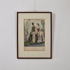 Antique French Fashion Print, "La Saison, Journal illustré des Dames" 16-12-1882