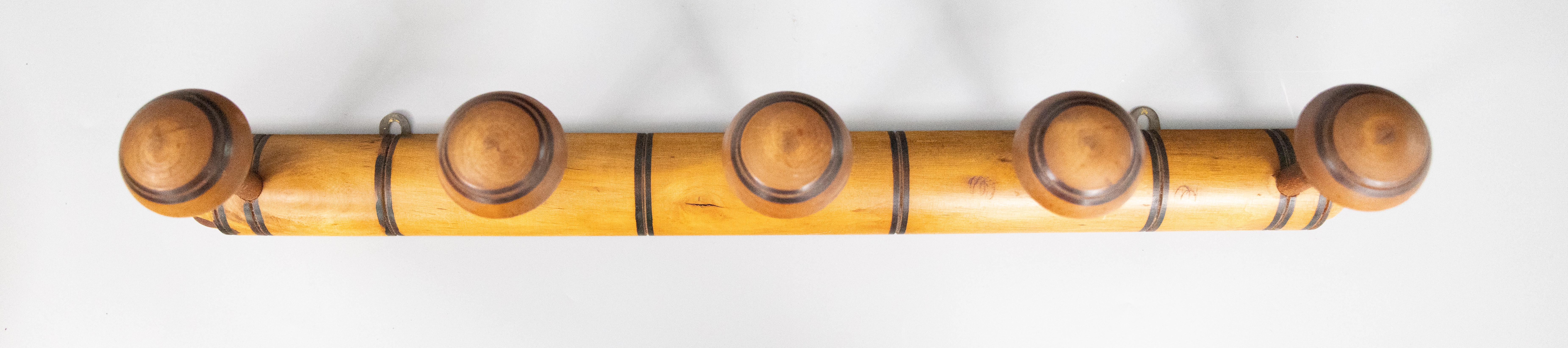 Français Porte-manteaux et porte-chapeaux français ancien en faux bambou sculpté, vers 1920 en vente