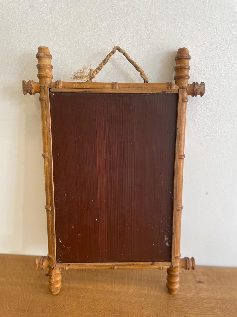 Specchio Antique French, specchio in finto bambù in vendita
