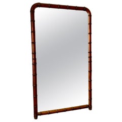 Antique French "Faux Bambou" Mirror