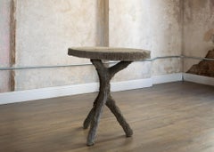 Table d'appoint Antique French en Faux Bois Gueridon, 19ème siècle