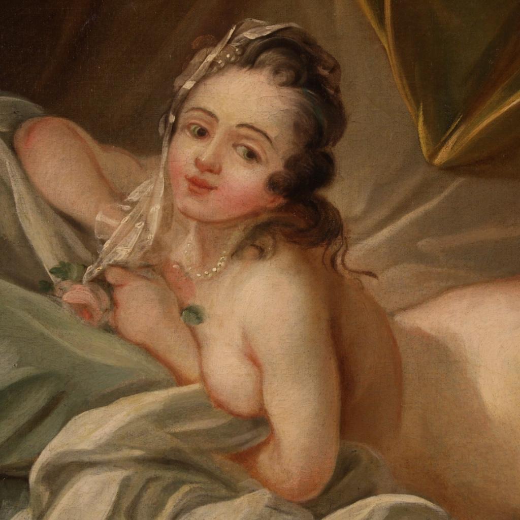 Antique French Female Nude Painting from the 19th Century For Sale 7
