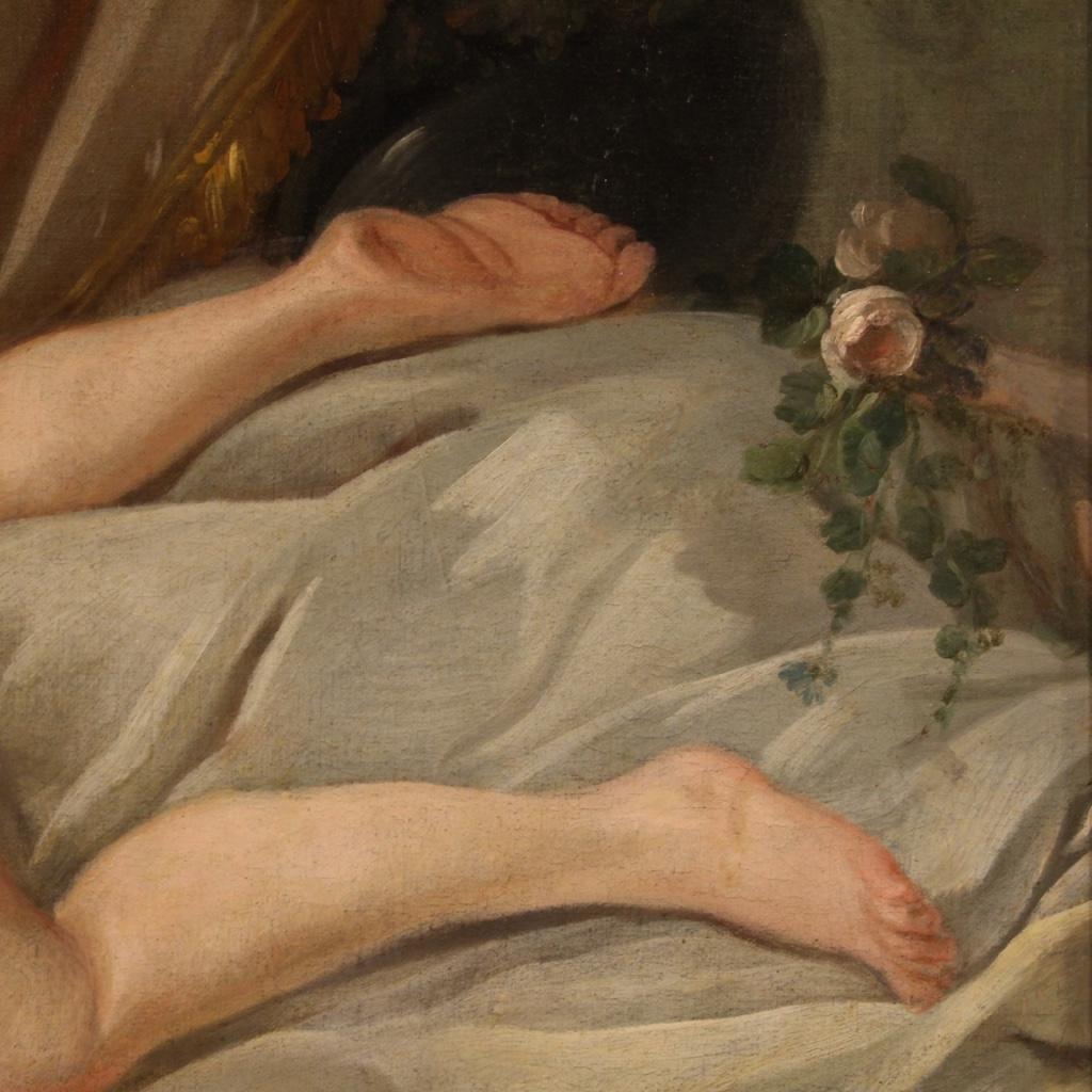 Antique French Female Nude Painting from the 19th Century For Sale 5