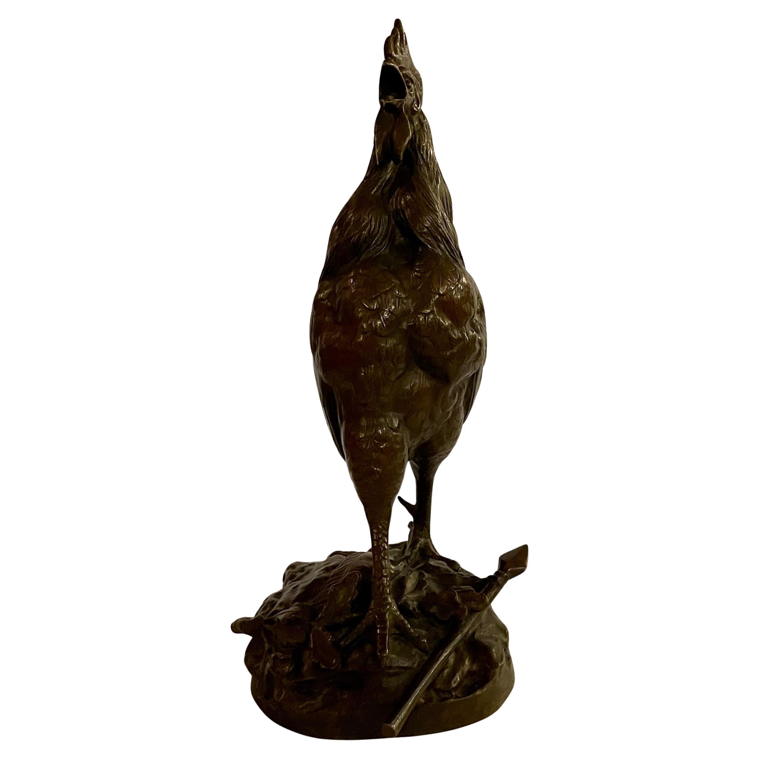 Antique French figural bronze statue of 
