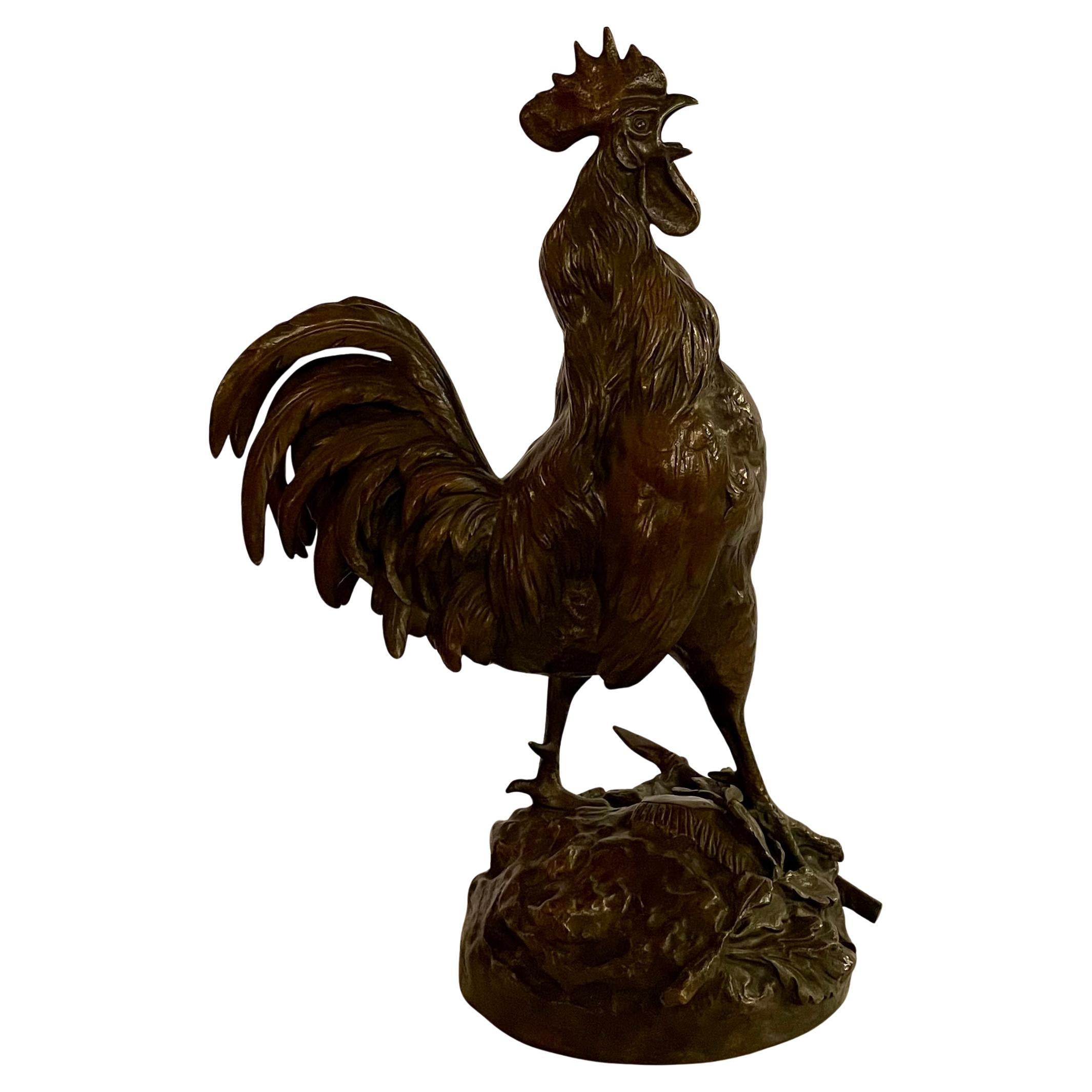 Antique French Figural Bronze Statue of 