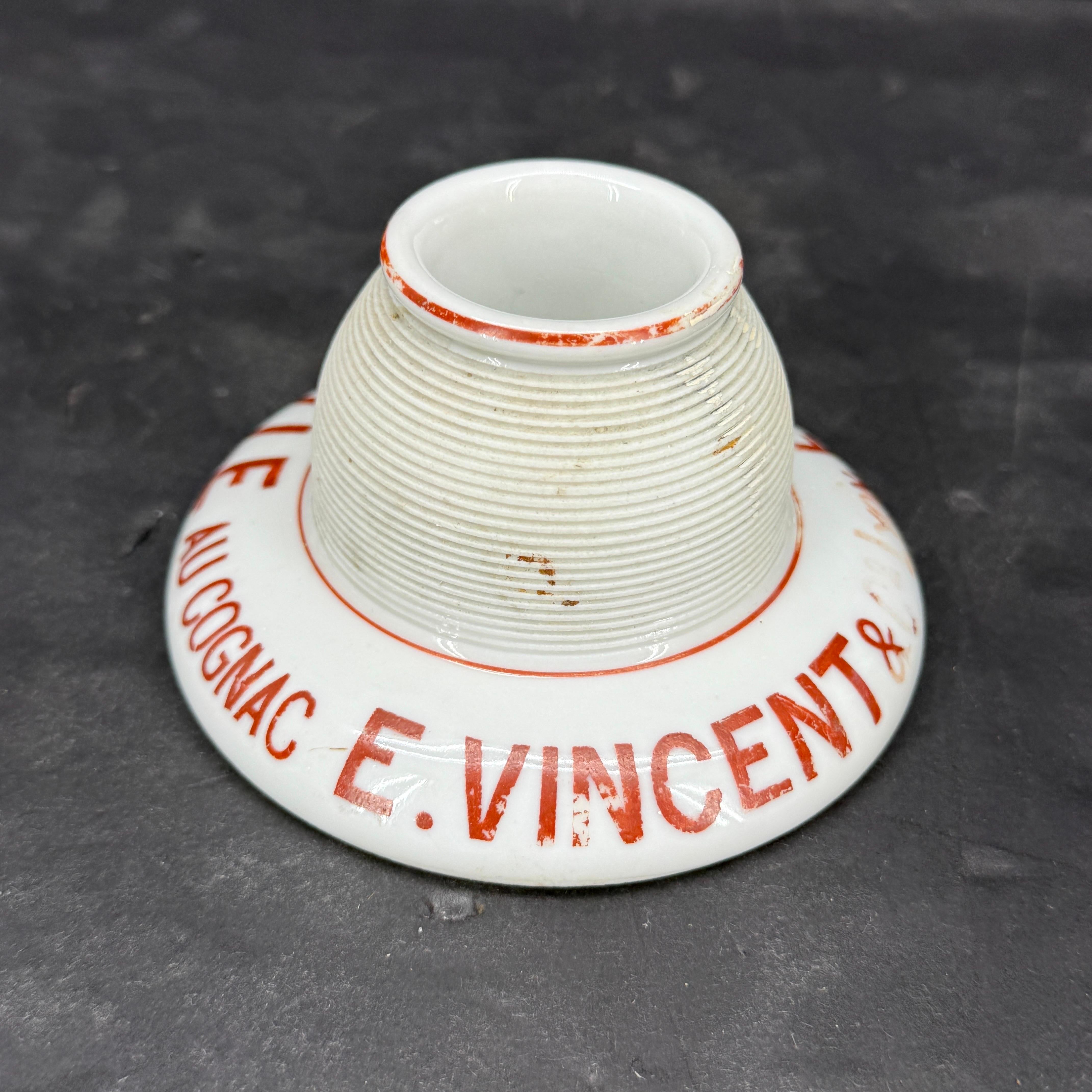 Antique French FINE PRUNELLE LYON Match Holder With Striker For Sale 2