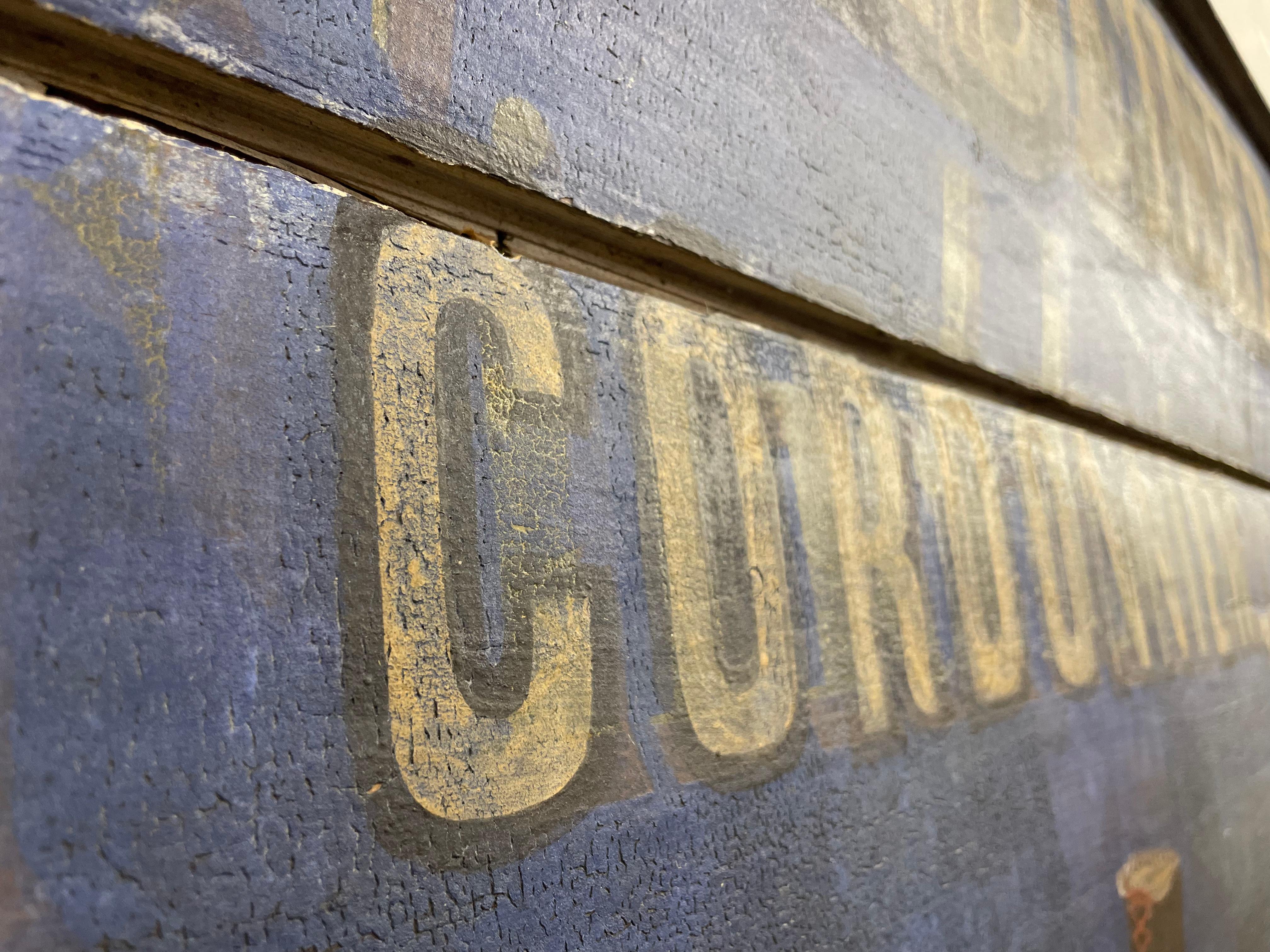 Antique French Finkbeiner Cordonnier (Cobbler) Advertising Sign For Sale 5