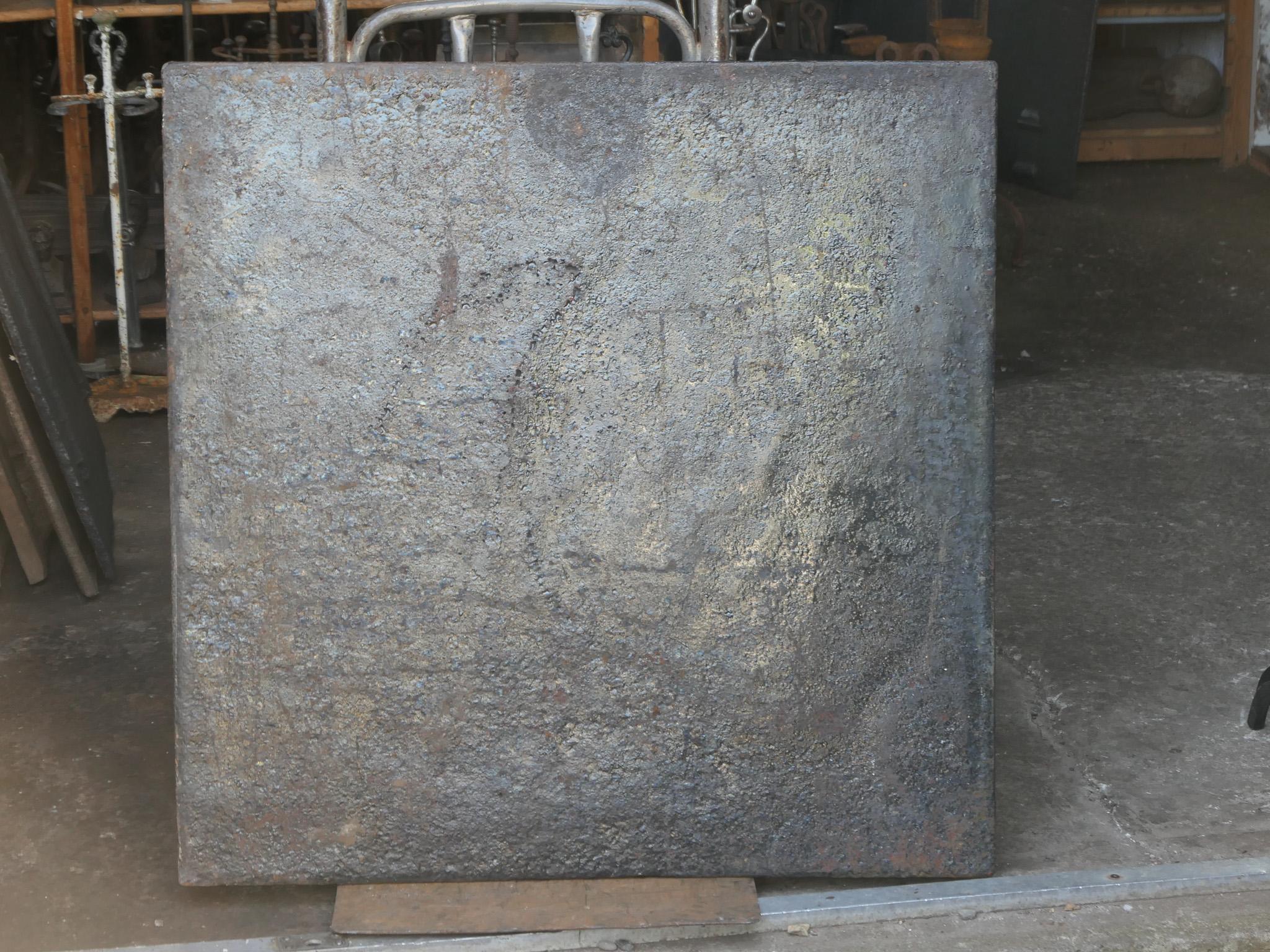 Antique French Fireback / Backsplash con la dea Venere, 18° secolo in vendita 5