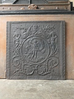 Antique French Fireback / Backsplash with the Goddess Venus, 18th Century