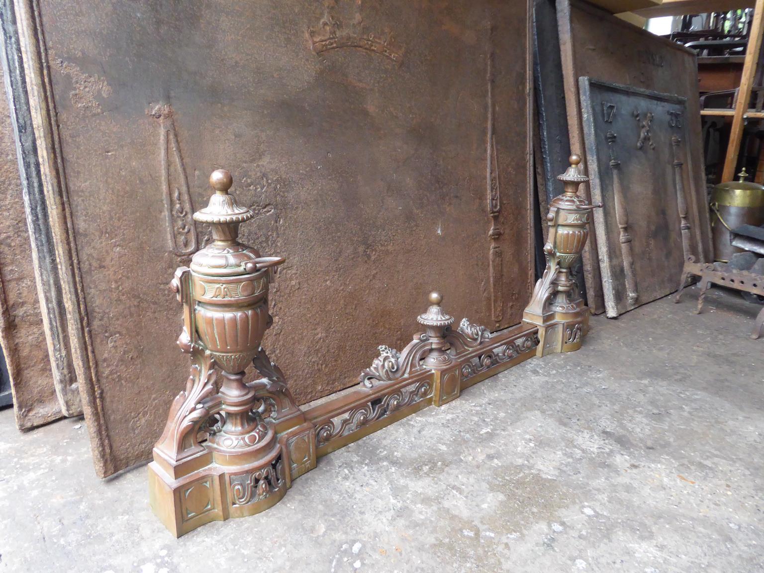 Antique French Fireplace Fender, 19th Century For Sale 7