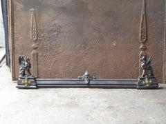 Antique French Fireplace Fender, 19th Century