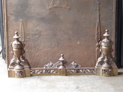 Antique French Fireplace Fender, 19th Century