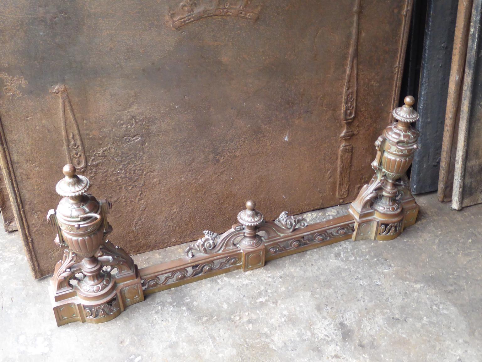 Antique French Fireplace Fender, 19th Century In Good Condition For Sale In Amerongen, NL
