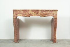 Antique French Fireplace in Bi-Color in Limestone