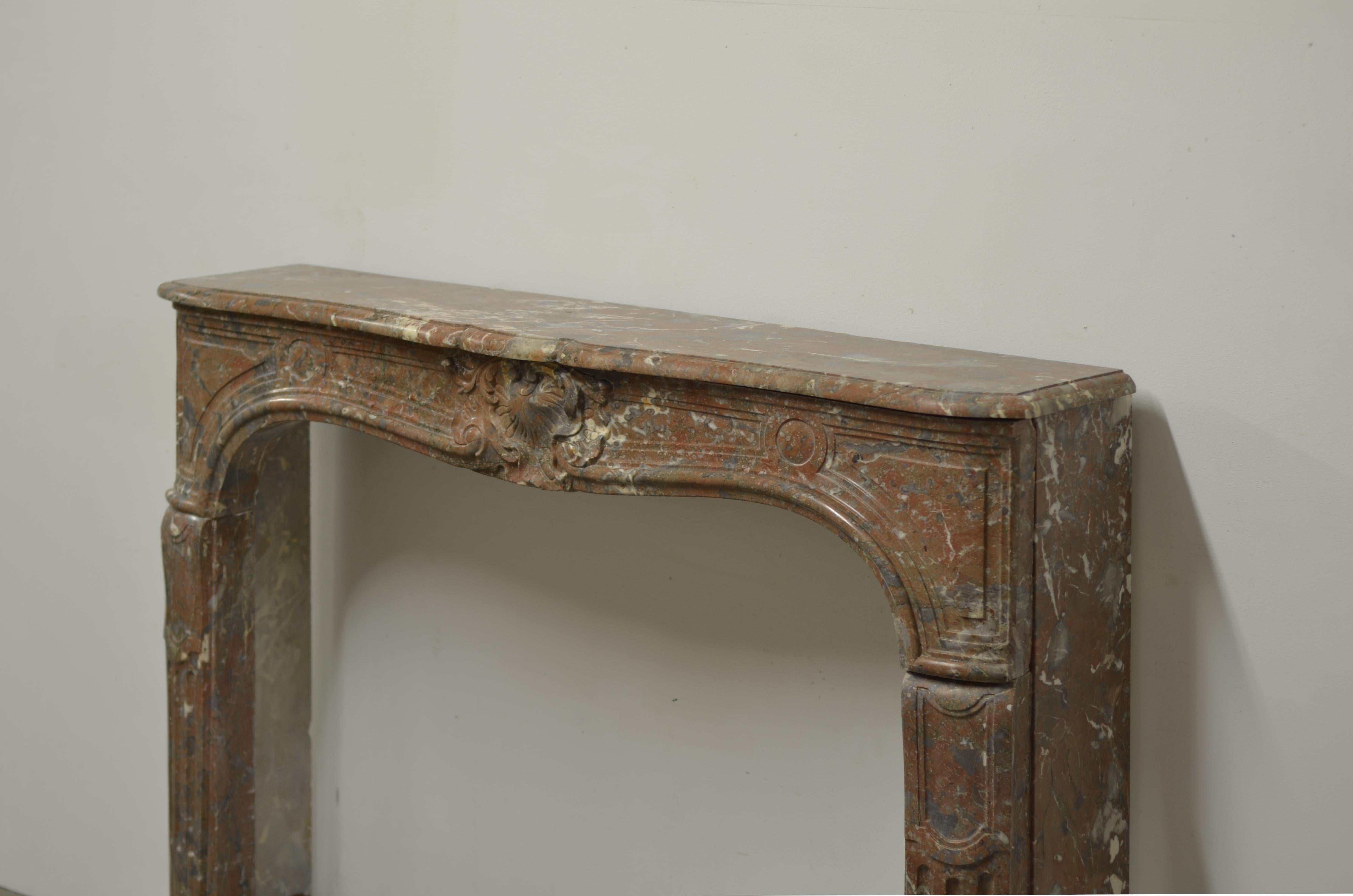 Antique French Fireplace Mantel 5