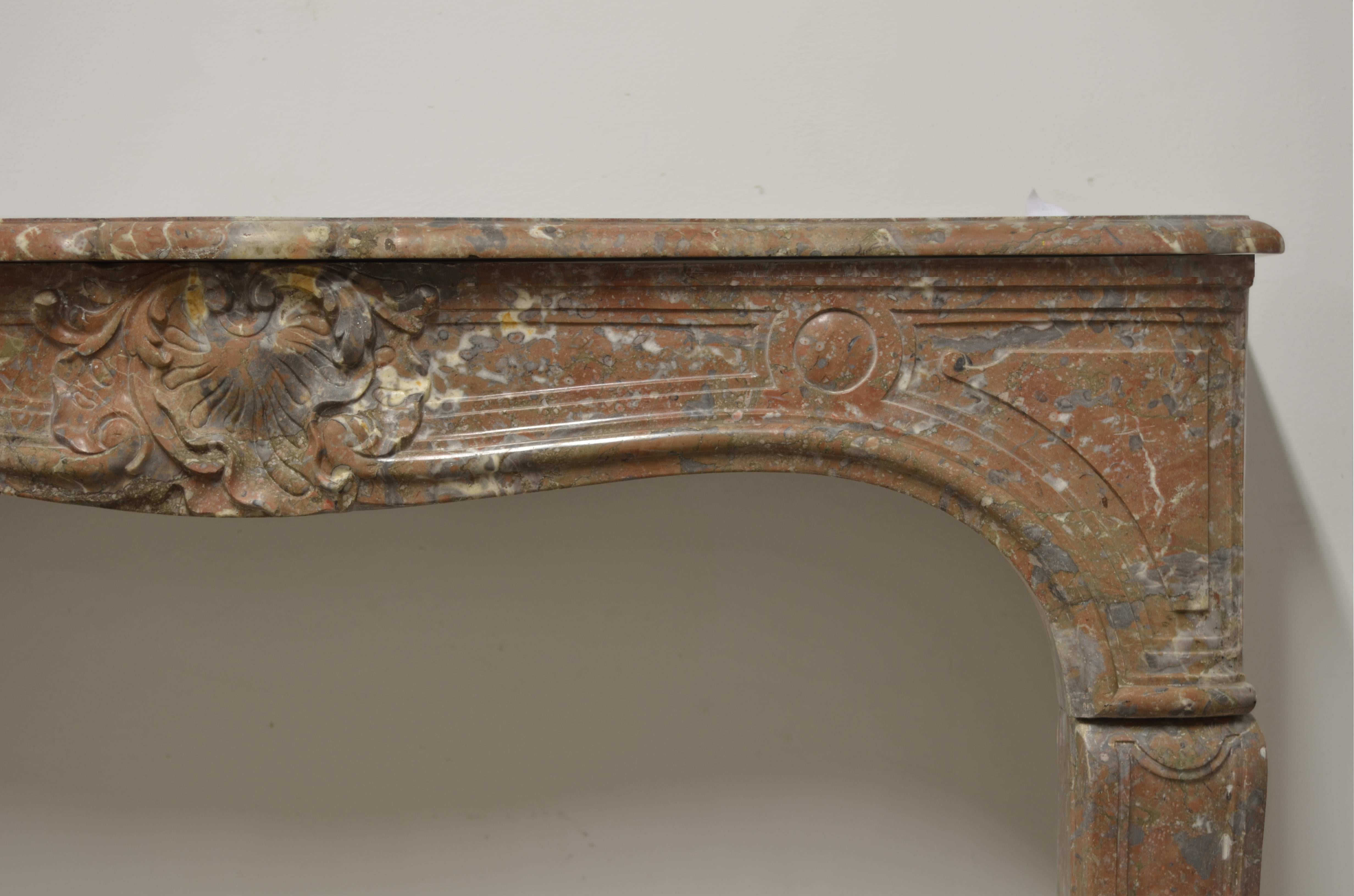 18th Century and Earlier Antique French Fireplace Mantel