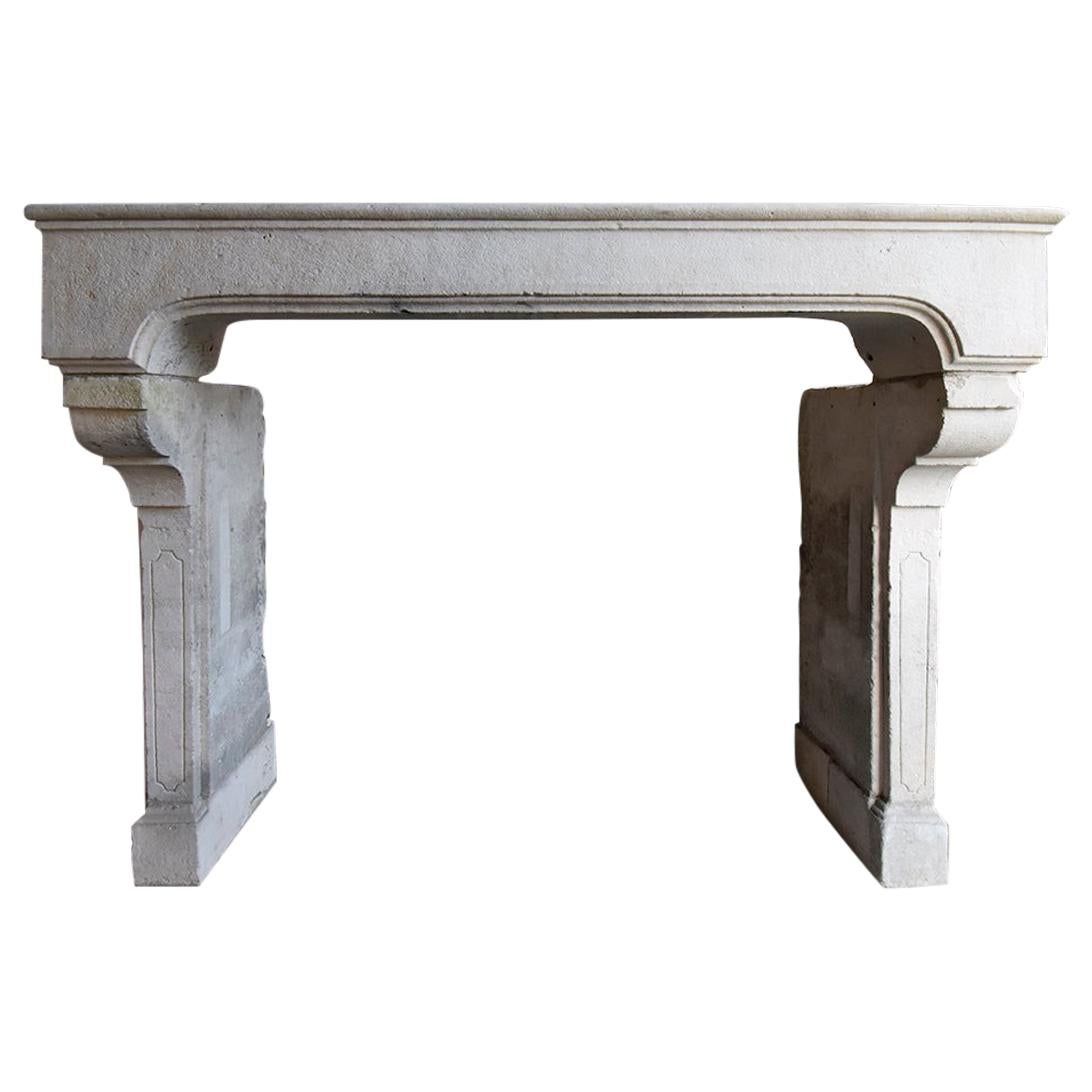 Antique French Fireplace Mantel Piece, 19th Century