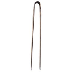 Antique French Fireplace Tongs, Fire Tongs, 18th-19th Century