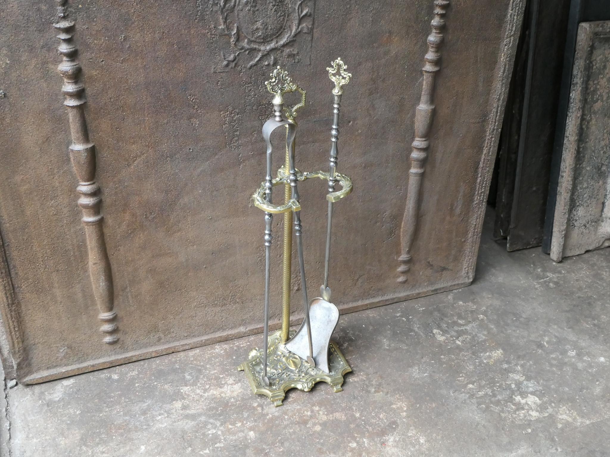 Antique French Fireplace Tools or Fire Tools, 19th-20th Century For Sale 1
