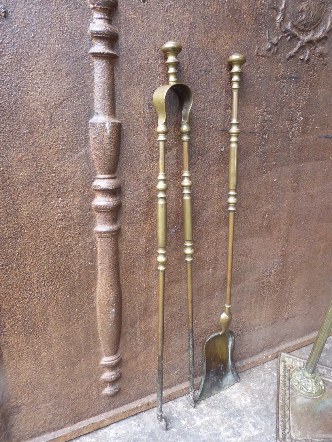 Antique French Fireplace Tools or Fire Tools, 19th Century 6