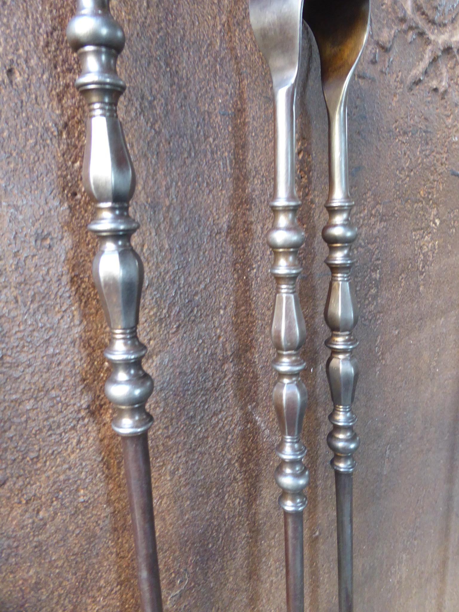 Antique French Fireplace Tools or Fire Tools, 19th Century For Sale 6