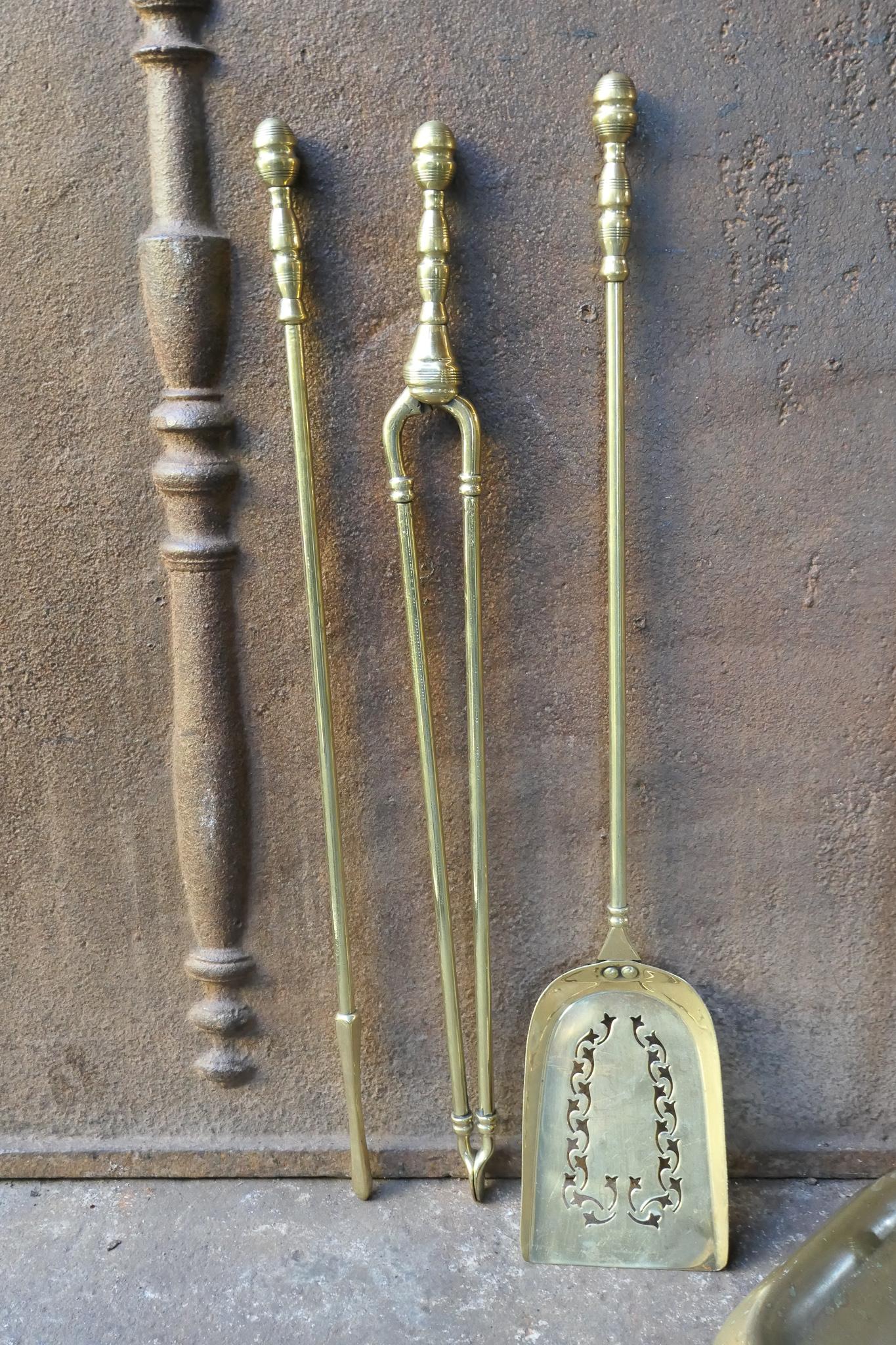 Antique French Fireplace Tools or Fire Tools, 19th Century For Sale 9