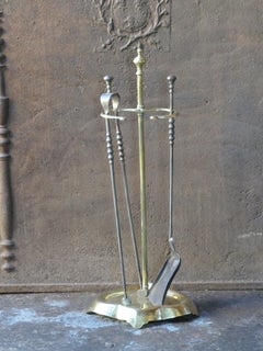 Antique French Fireplace Tools or Fire Tools, 19th Century
