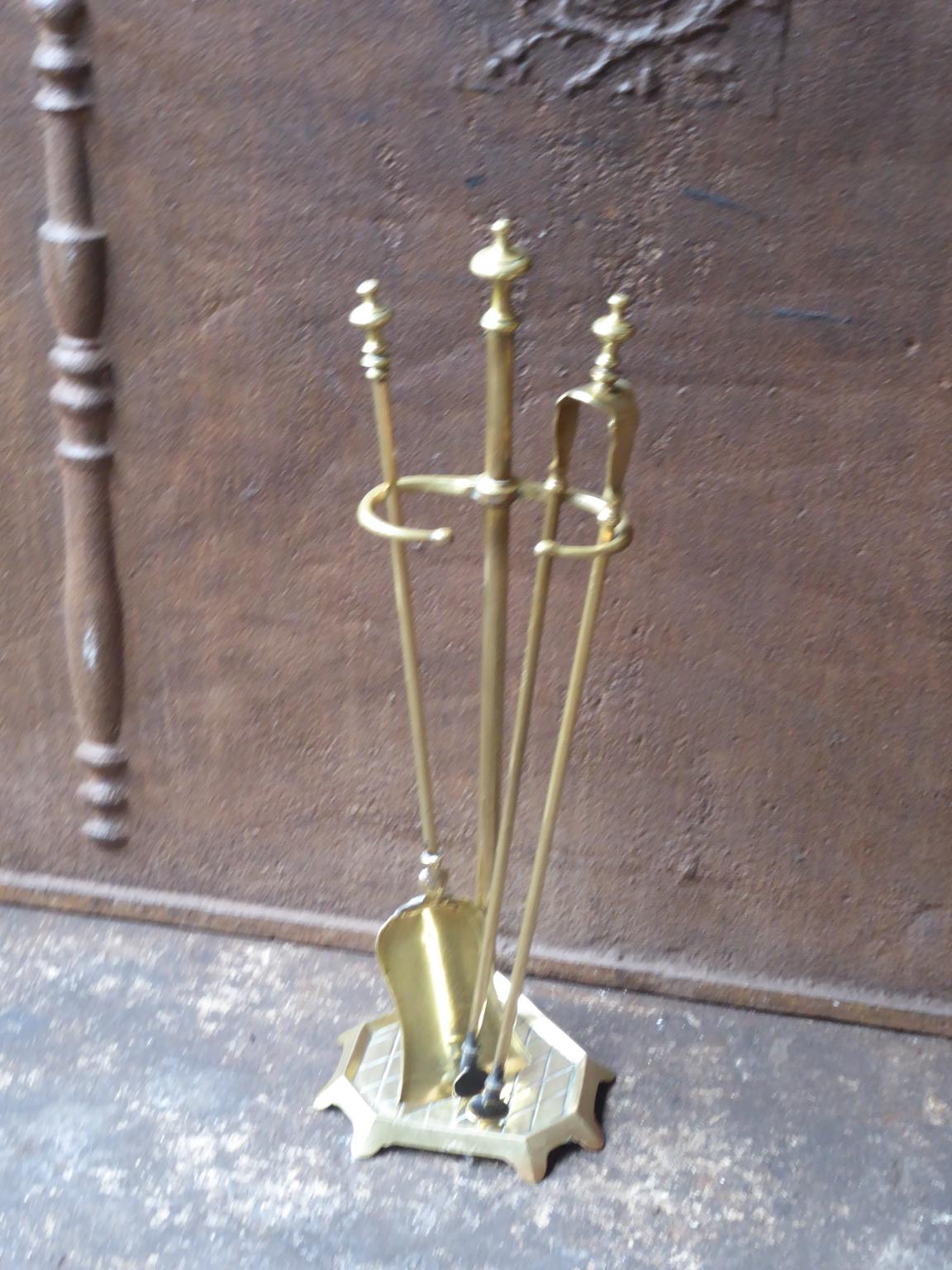 Napoleon III Antique French Fireplace Tools or Fire Tools, 19th - early 20th Century For Sale