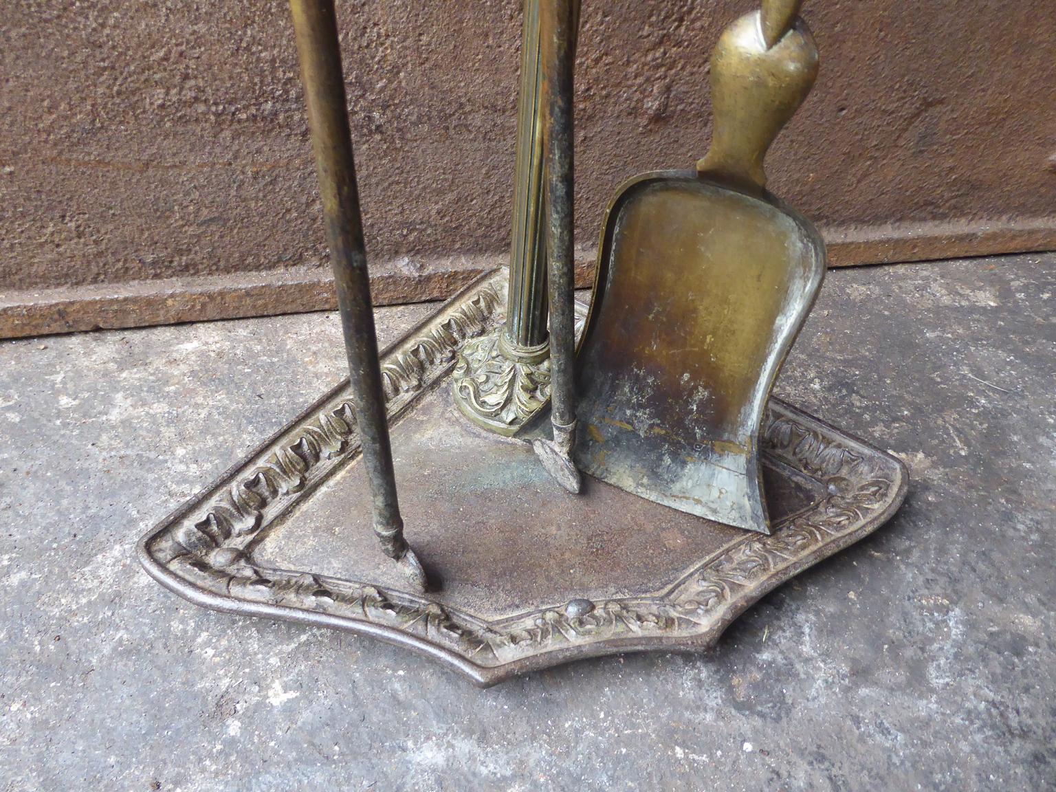 Antique French Fireplace Tools or Fire Tools, 19th Century 1