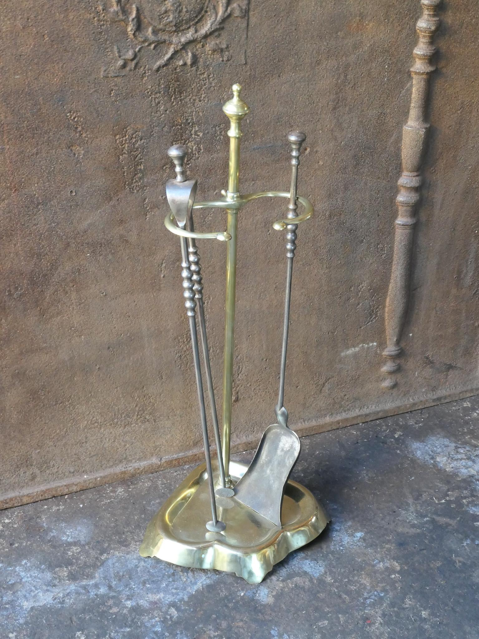 Poli Outils de cheminée ou outils à feu français anciens, 19e siècle en vente