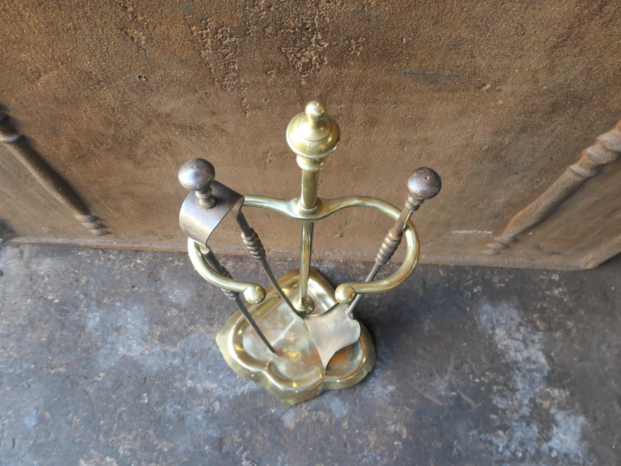 Outils de cheminée ou outils à feu français anciens, 19e siècle Bon état - En vente à Soest, NL