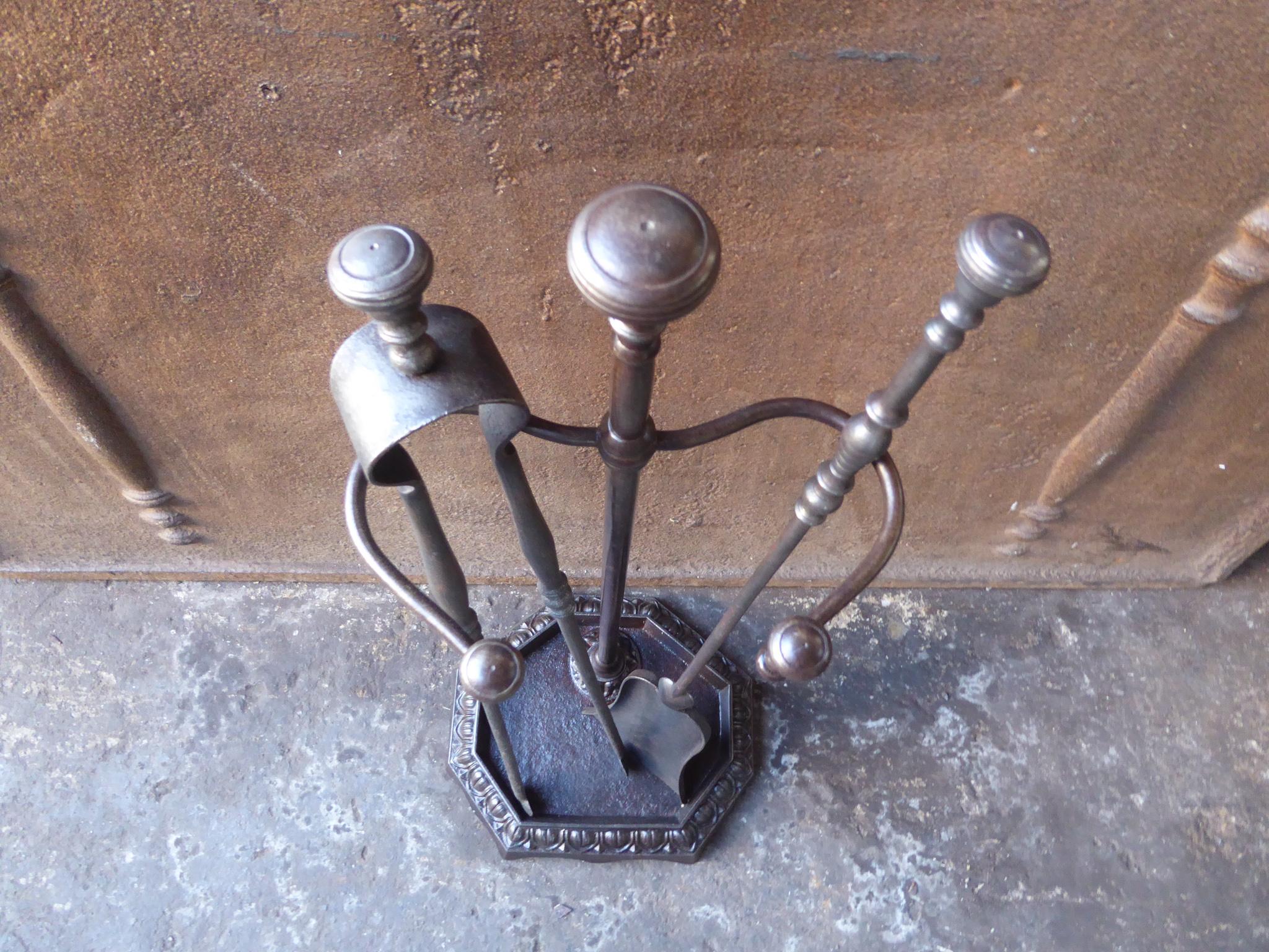 Antique French Fireplace Tools or Fire Tools, 19th Century 1