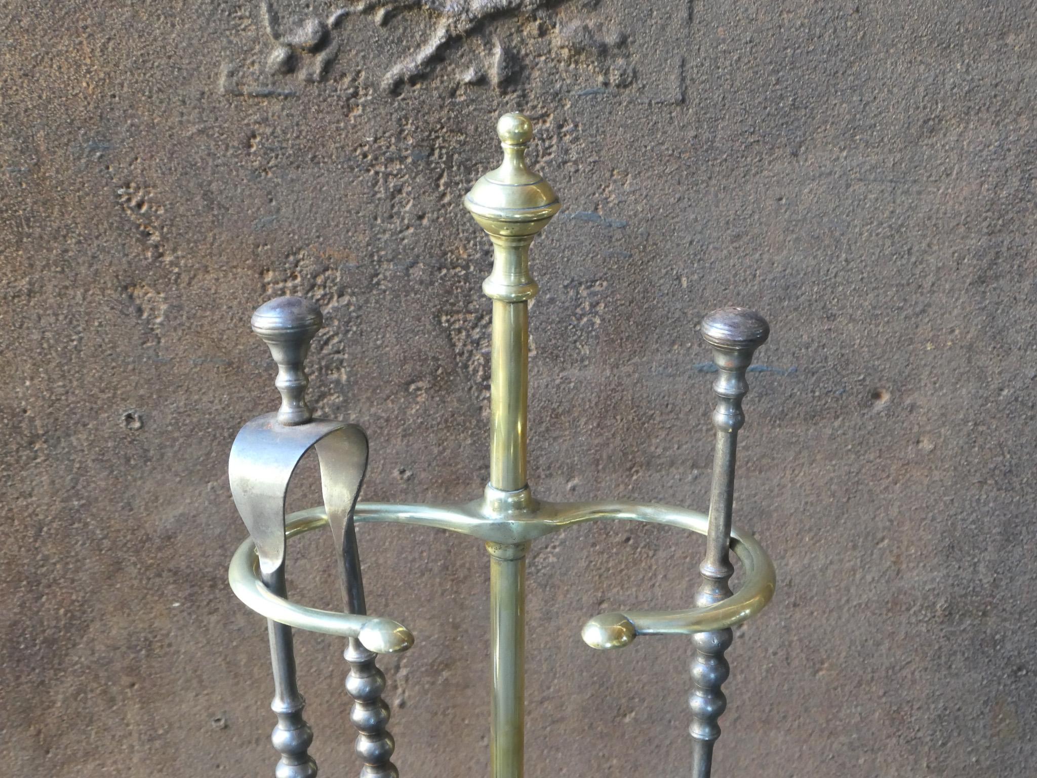 XIXe siècle Outils de cheminée ou outils à feu français anciens, 19e siècle en vente