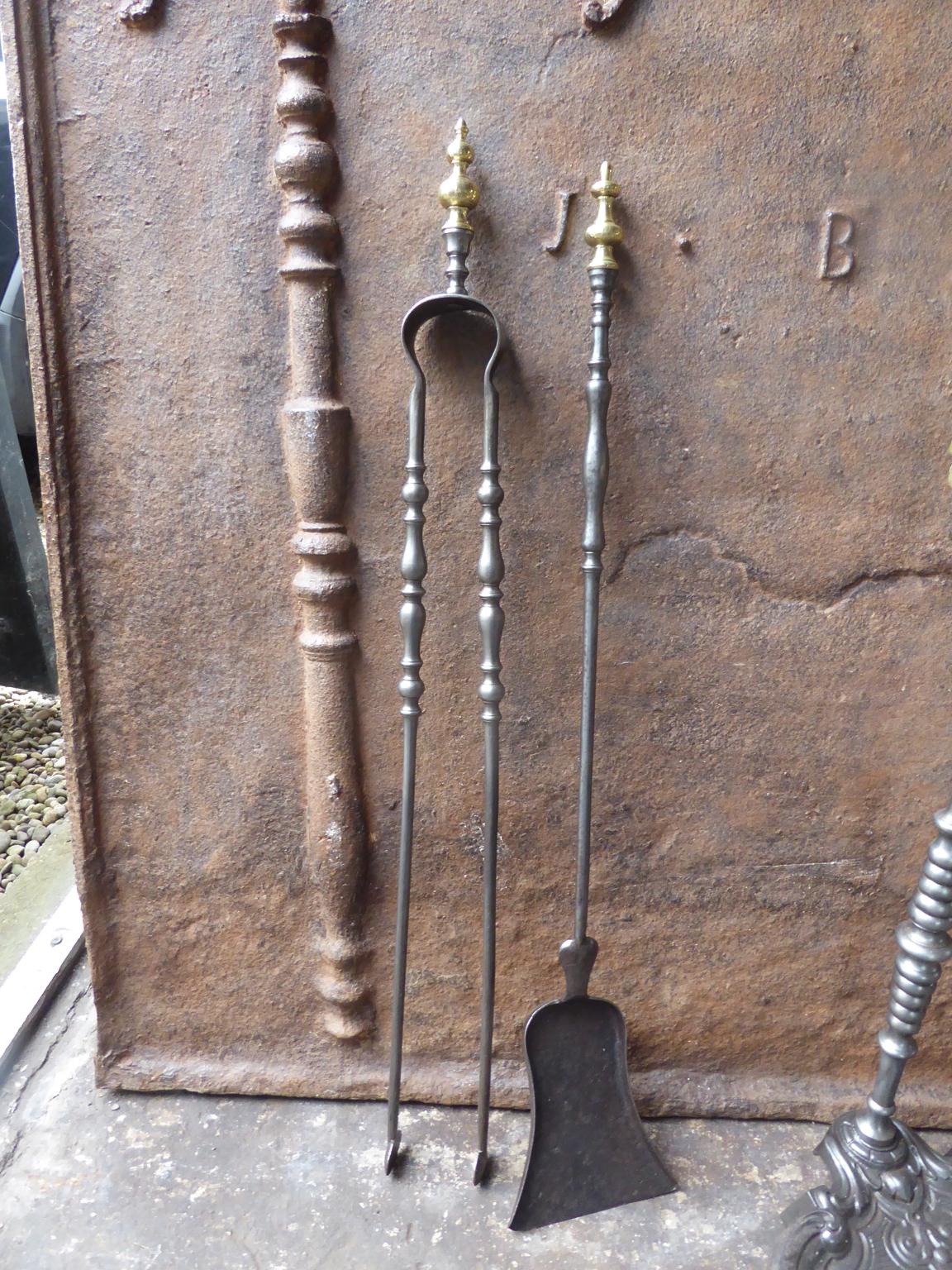 Antique French Fireplace Tools or Fire Tools, 19th Century For Sale 2