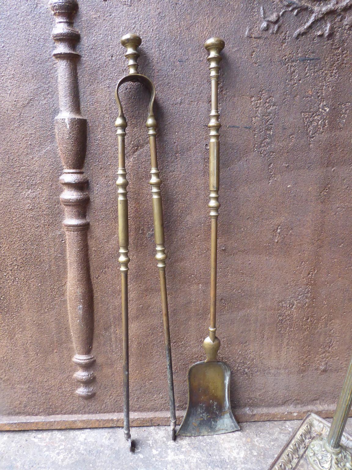 Antique French Fireplace Tools or Fire Tools, 19th Century 5