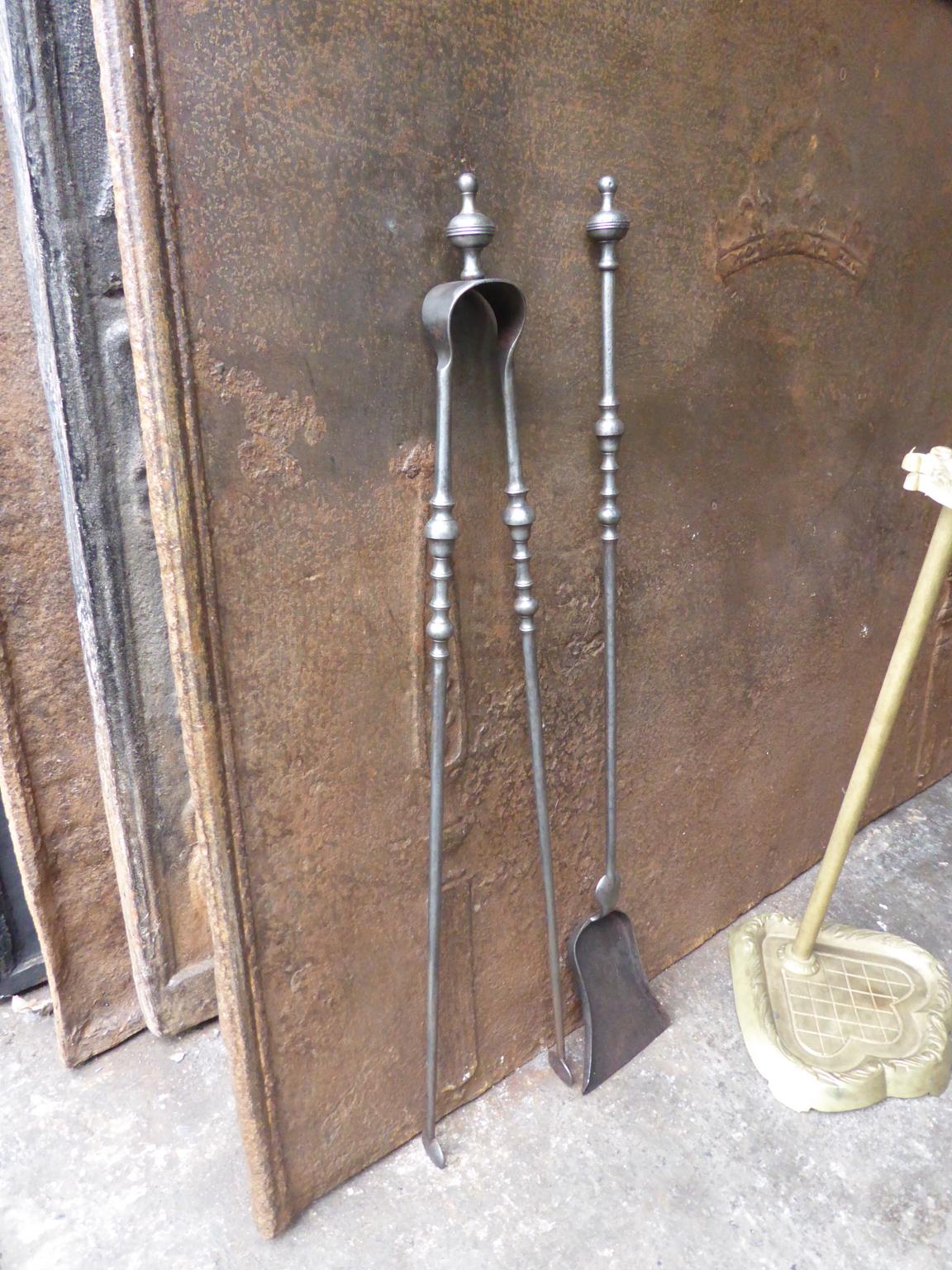Antique French Fireplace Tools or Fire Tools, 19th - Early 20th Century 4