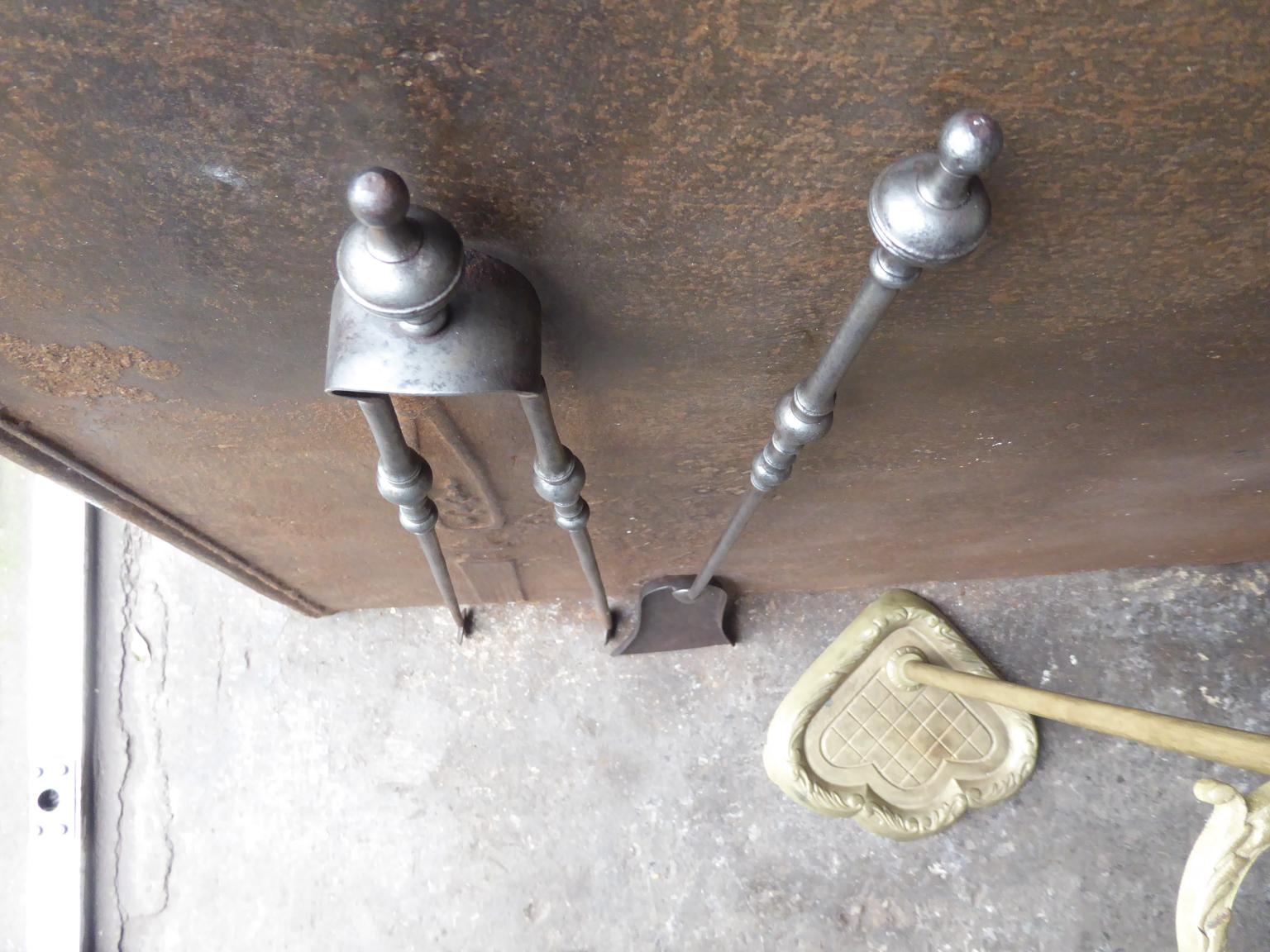 Antique French Fireplace Tools or Fire Tools, 19th - Early 20th Century 6