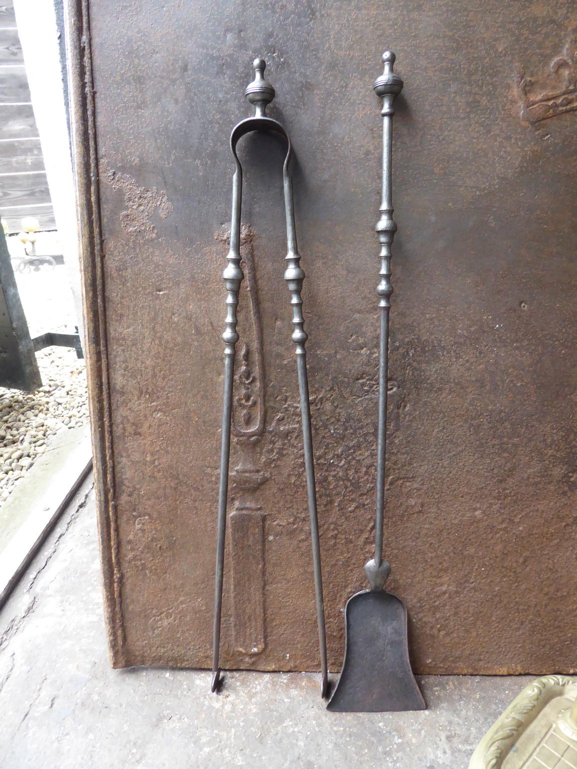 Antique French Fireplace Tools or Fire Tools, 19th - Early 20th Century 3