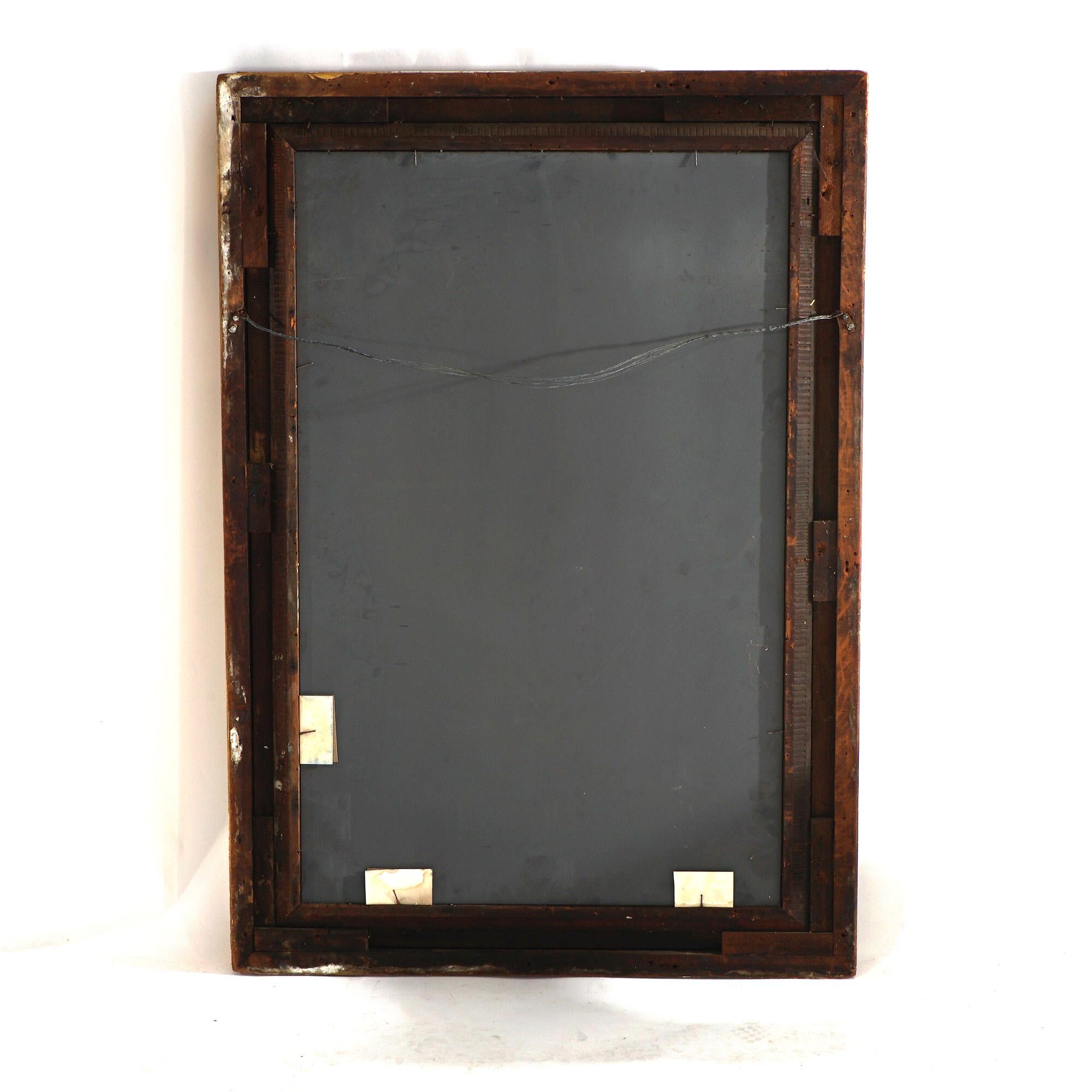 Antique miroir mural encadré en bois doré de première finition française C1900 en vente 6