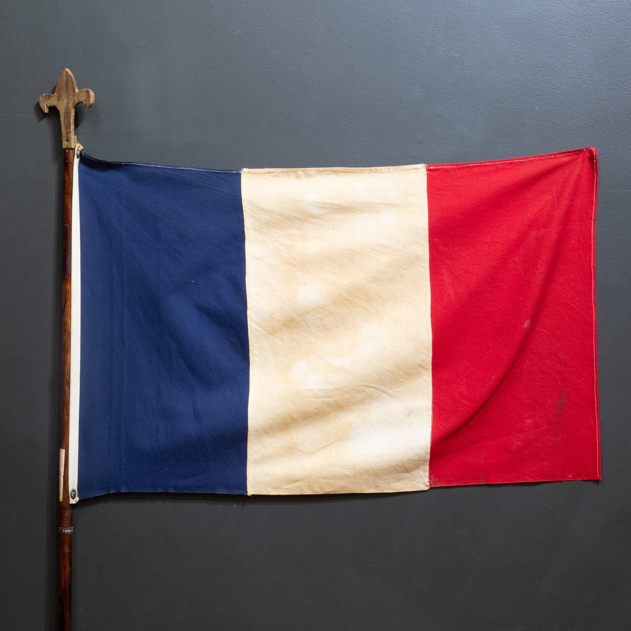French Provincial Antique French Flag with Fleur-de-Lis c.1800 For Sale