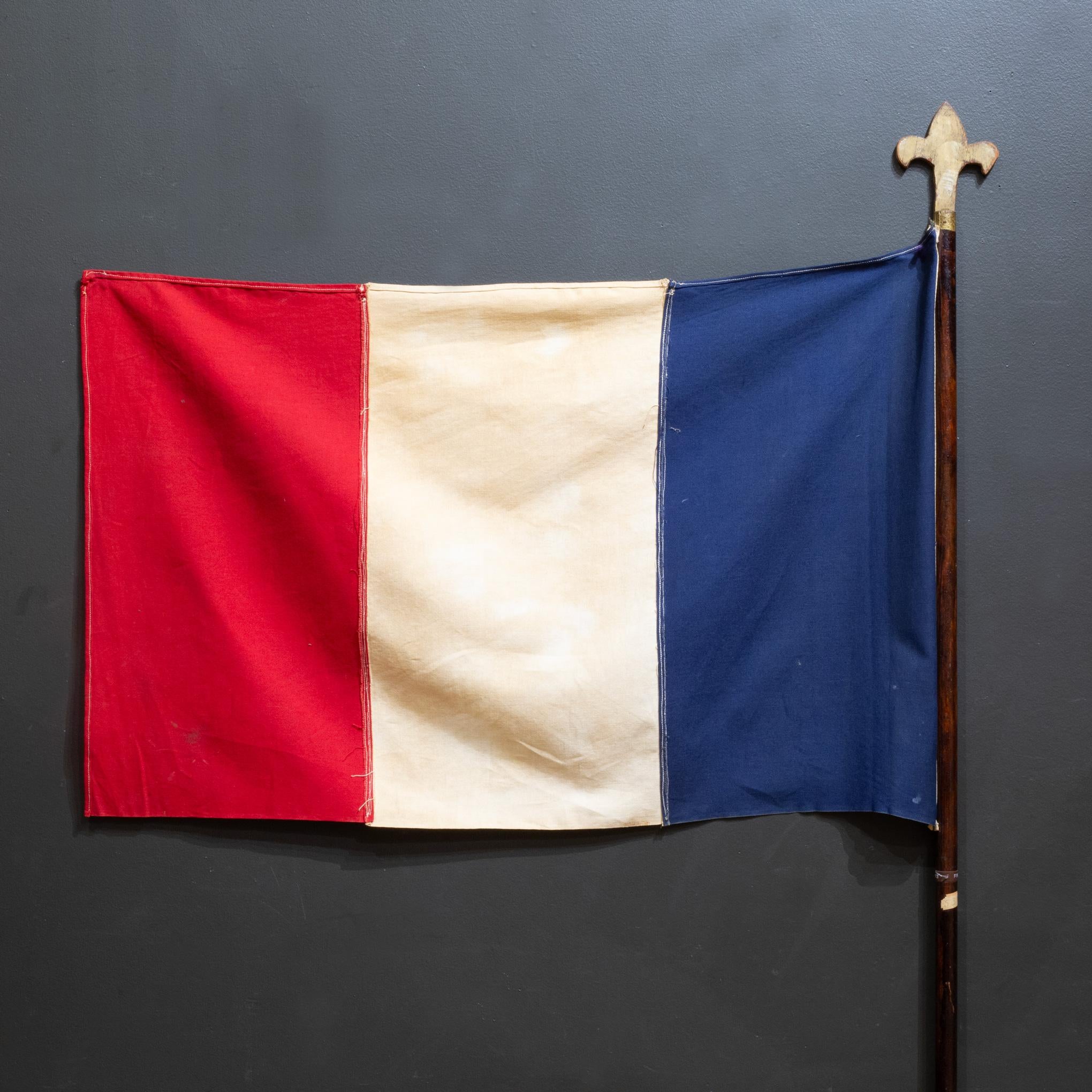 19th Century Antique French Flag with Fleur-de-Lis c.1800 For Sale